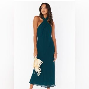 Jasmine Halter Midi Dress